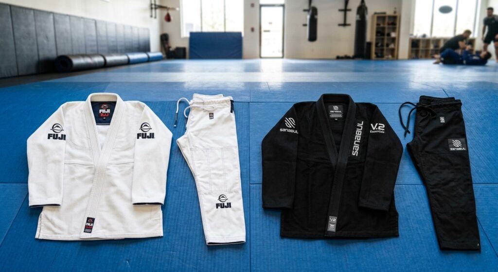 Best Brazilian Jiu Jitsu Gi brands Fuji and Sanabul comparison.