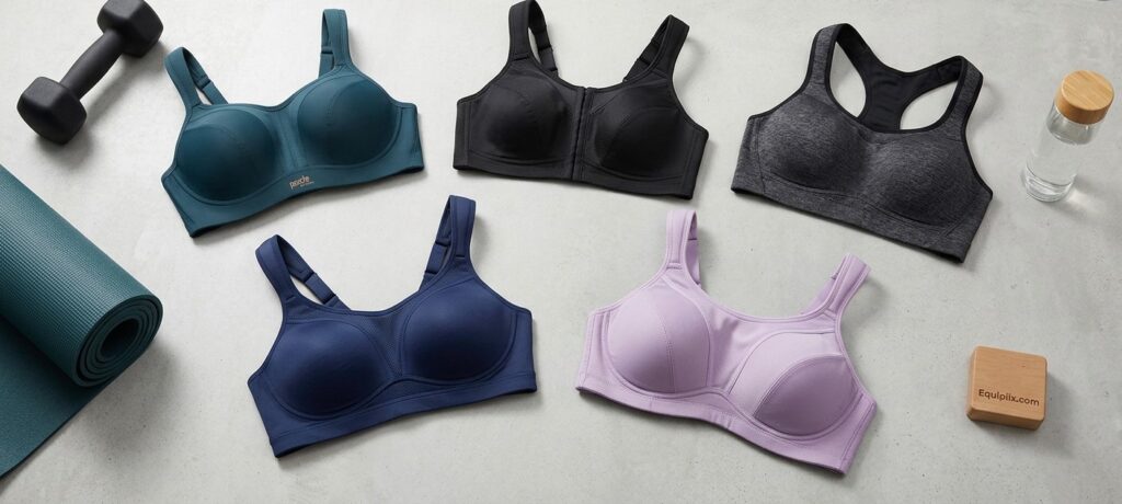 High support sports bras for large breasts on Amazon