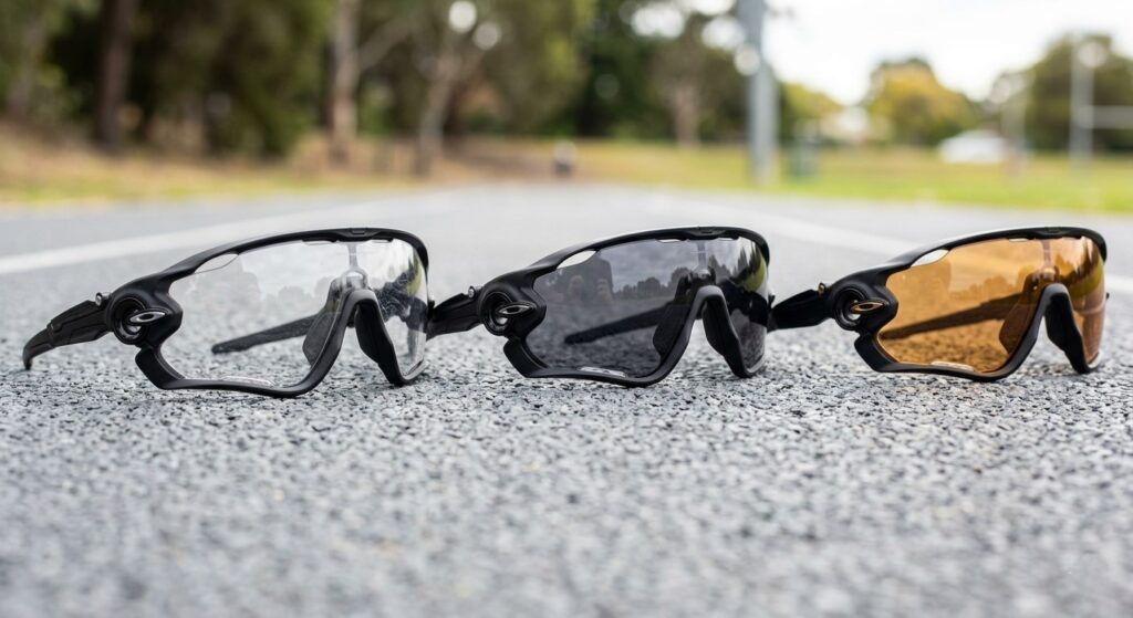 Comparison of lenses for prescription sport safety glasses.