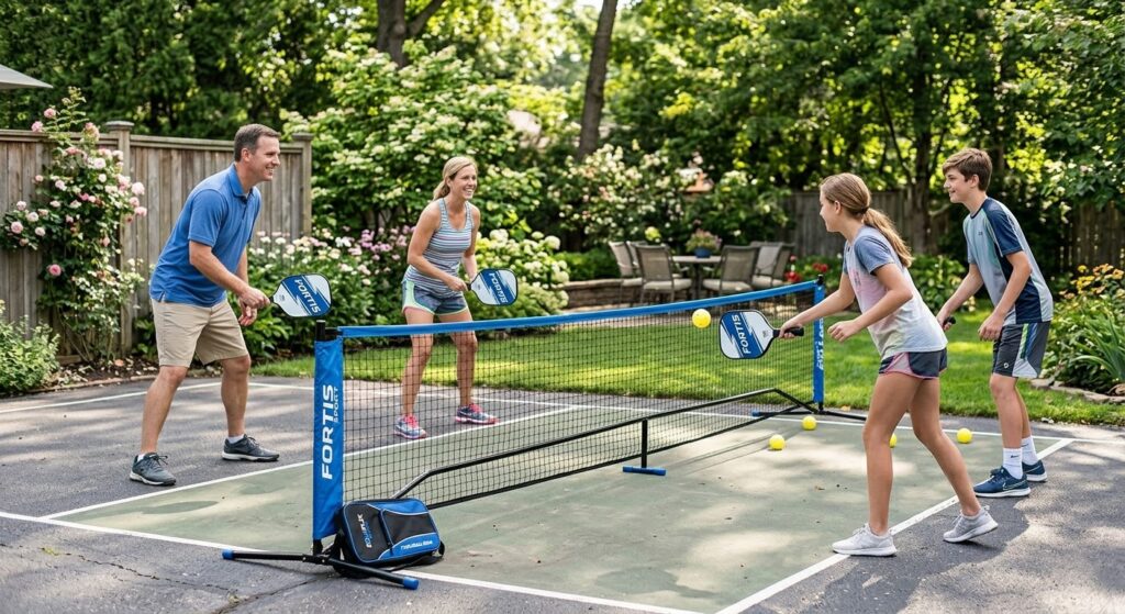 Backyard pickleball sets for family play