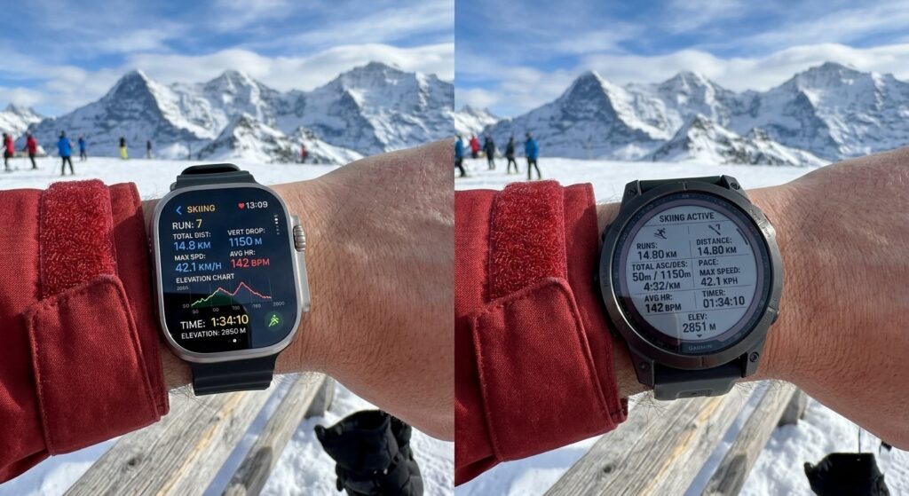 GPS watch for skiing comparison
