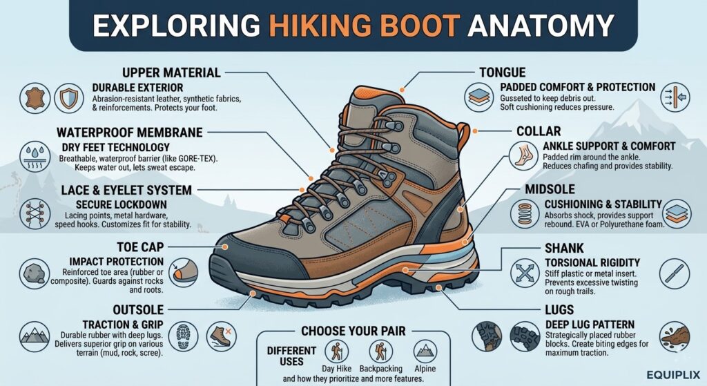 How to choose hiking boots guide.