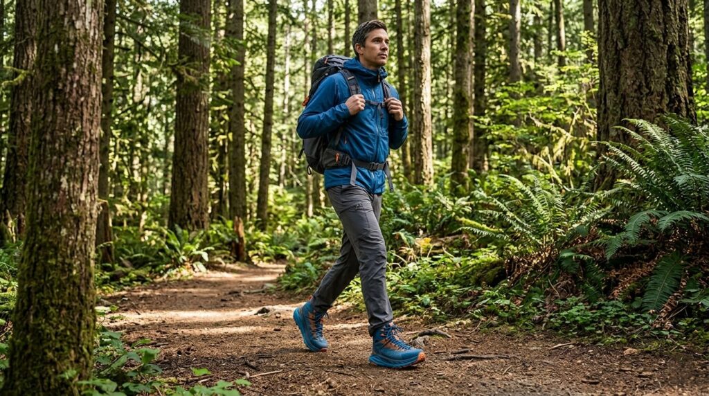 Hoka hiking boots for maximum cushioning.
