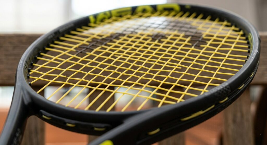 Yonex Astrox 99 Pro badminton racket frame detail.