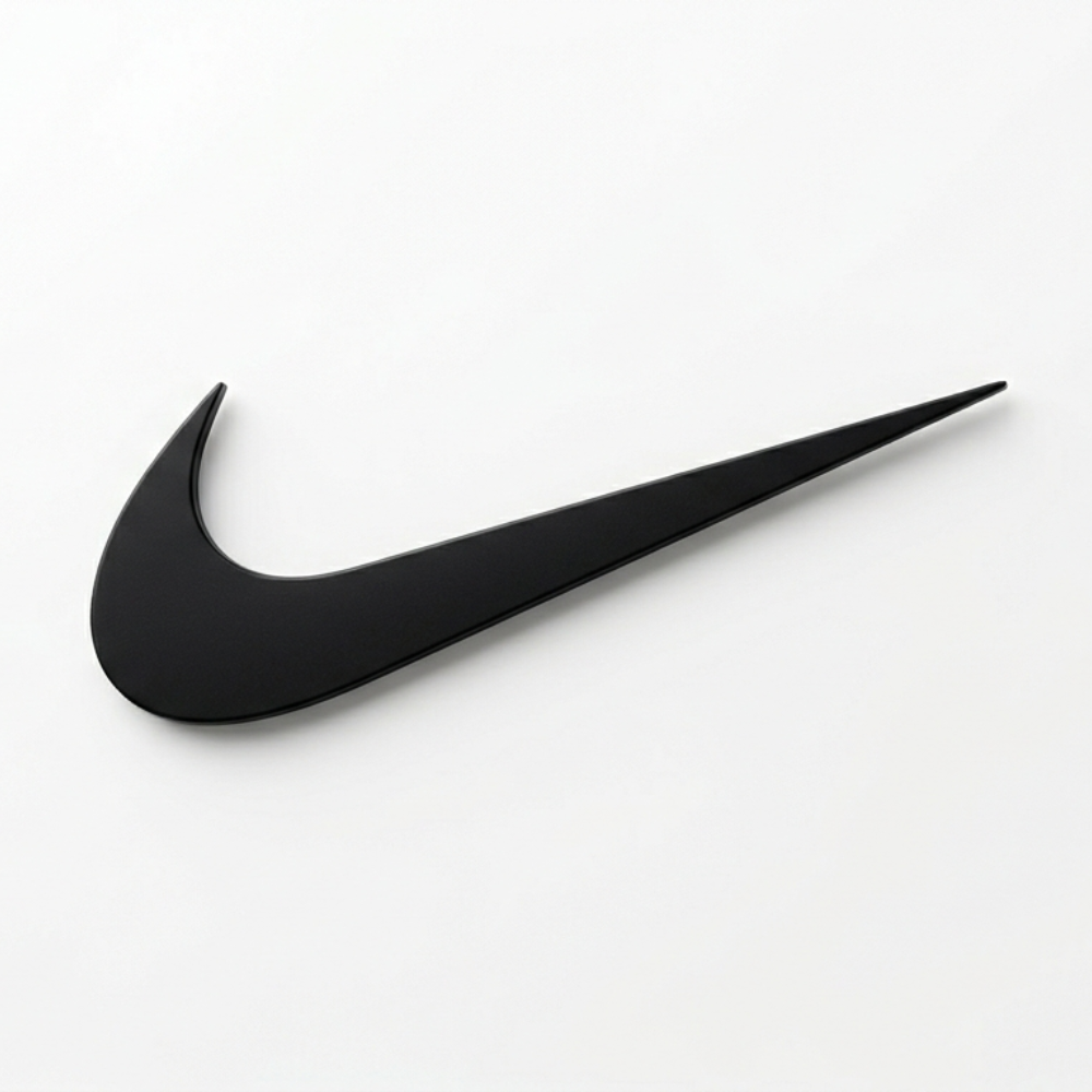Nike logo representing performance sportswear brand in Equiplix brands section
